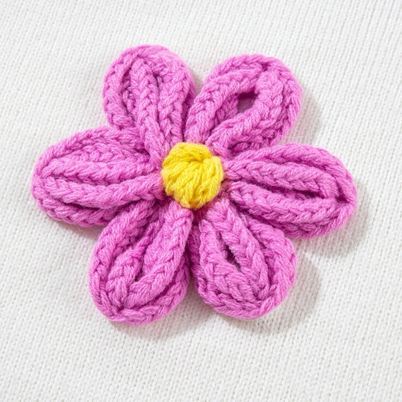 Petal Path Knit Sweater - Tan - Picture 7 of 8